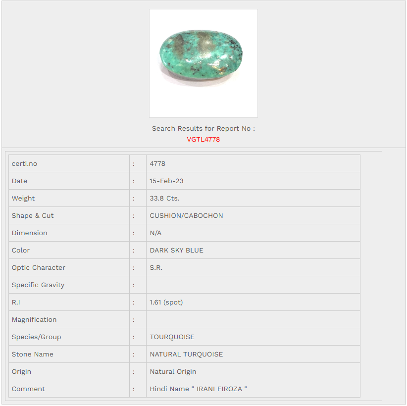 Natural Turquoise