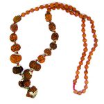 9 Mukhi Rudraksha These 9 Mukhi Rudraksha represent Goddess Durga. This Rudraksha blesses its wearers with the nine powers of Durga, like Courage and confidence.