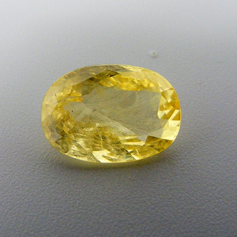 This Ceylon yellow sapphire is natural as it came out of the ground, no treatment or color has been
