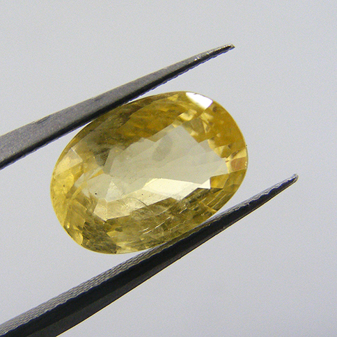 This Ceylon yellow sapphire is natural as it came out of the ground, no treatment or color has been