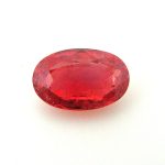 Natural Ruby Stone, 4.07 carats, oval cut, deep red color"